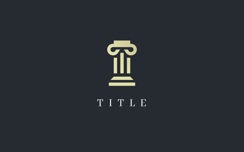 Luxury Angular Pillar Law Business Build Architecture Interior Decor Logo Logo Template