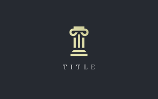 Luxury Angular Pillar Law Business Build Architecture Interior Decor Logo