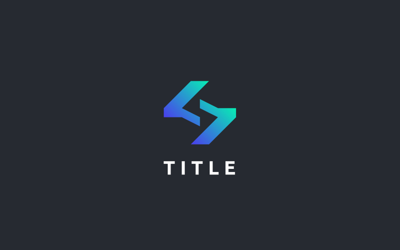 Modern Angular S Tech Shade Tone Monogram Logo Logo Template