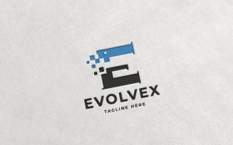 Professional Evolvex Letter E Logo