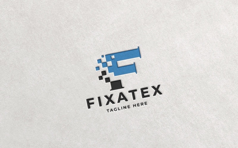 Professional Fixatex Letter F Logo Logo Template