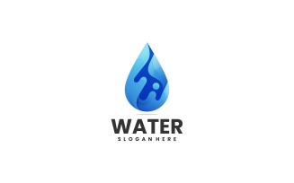 Water Gradient Color Logo