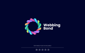 Webbing Bond Gradient Colorful Logo