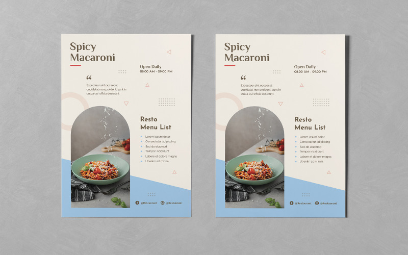 Clean Design Food Flyer PSD Templates Corporate Identity