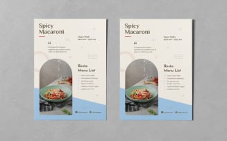 Clean Design Food Flyer PSD Templates