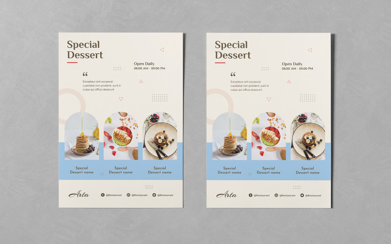 Clean Design Food Flyer Templates Corporate Identity