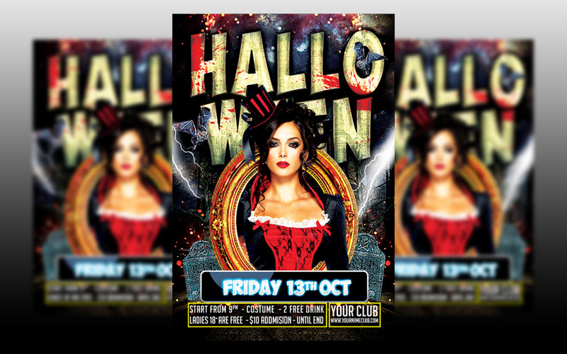 Halloween Party Flyer Template #3 Corporate Identity