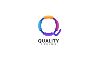 Letter Q Line Colorful Logo