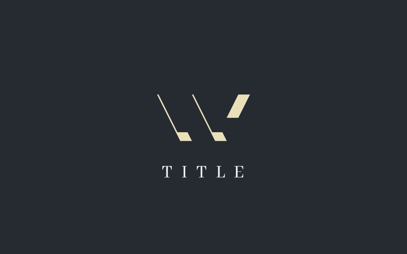 Luxury Angular W Delicate Abstract Logo Logo Template