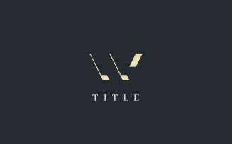 Luxury Angular W Delicate Abstract Logo