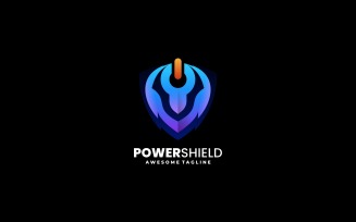 Power Shield Gradient Logo