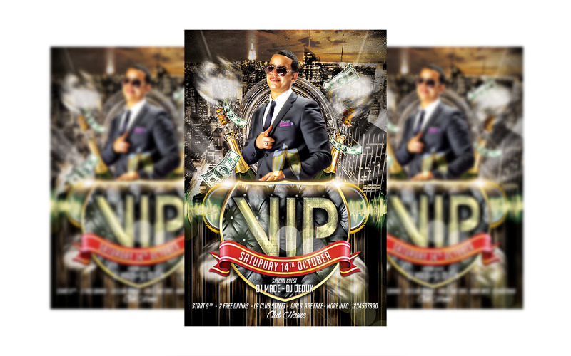 VIP Party #4 Flyer Template Corporate Identity