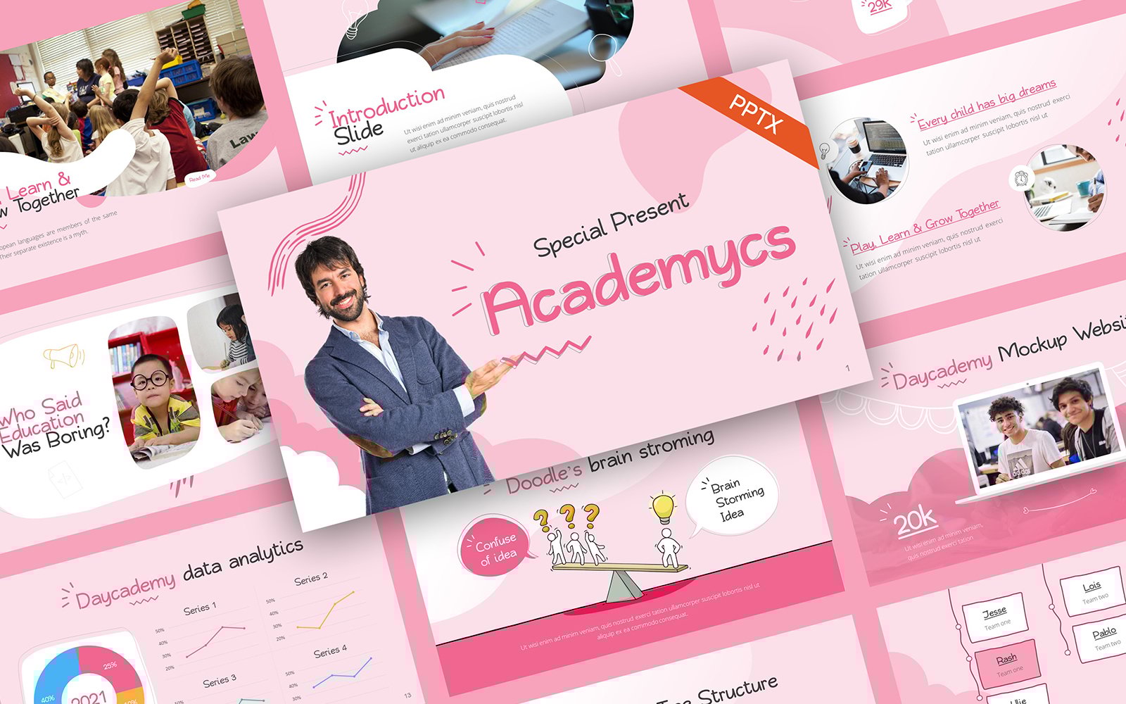 Template #242792 Classroom Colorful Webdesign Template - Logo template Preview