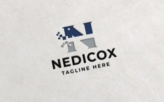 Professional Nedicox Letter N Logo