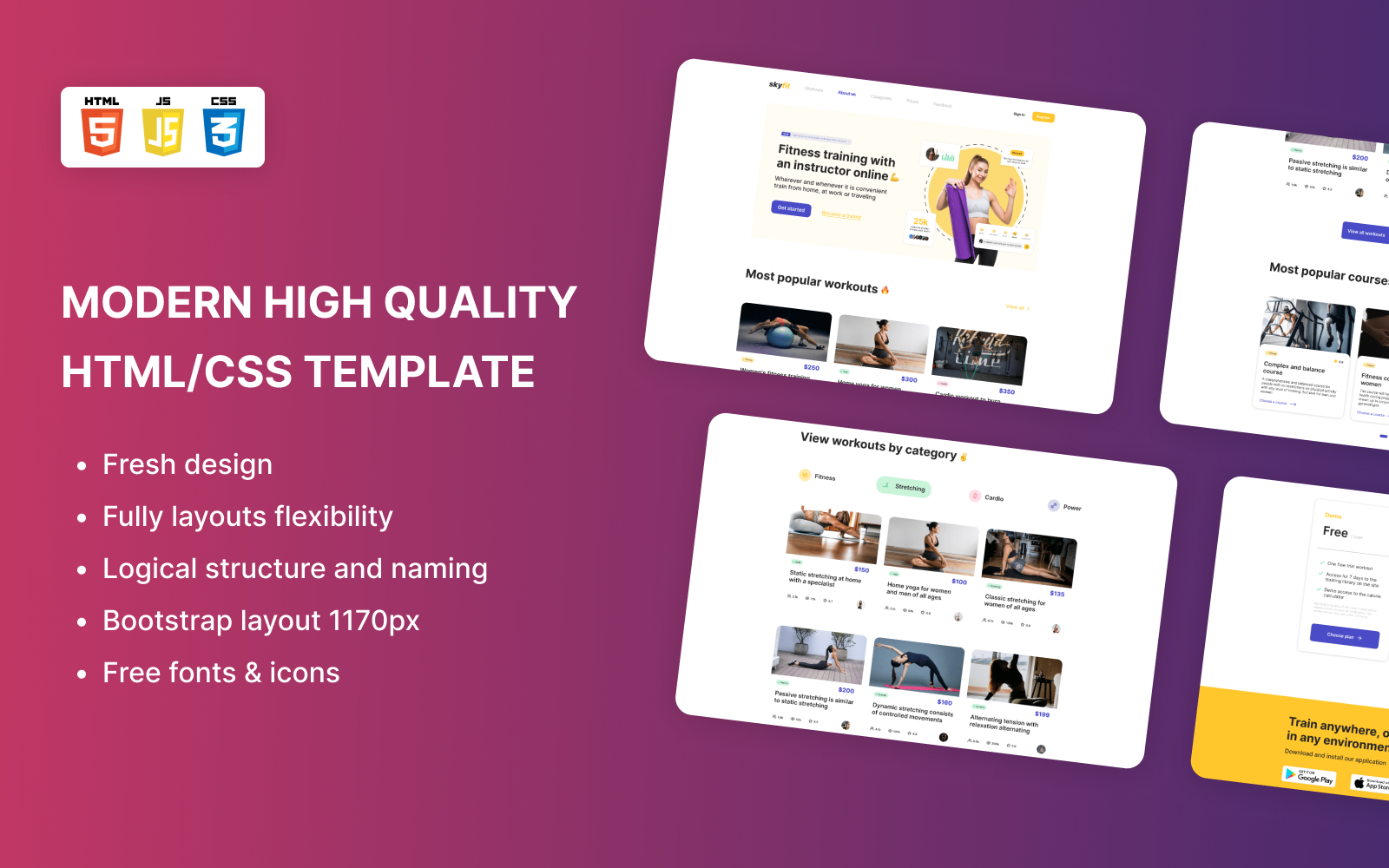 SkyFit - Bootstrap Html 5 Fitness Template