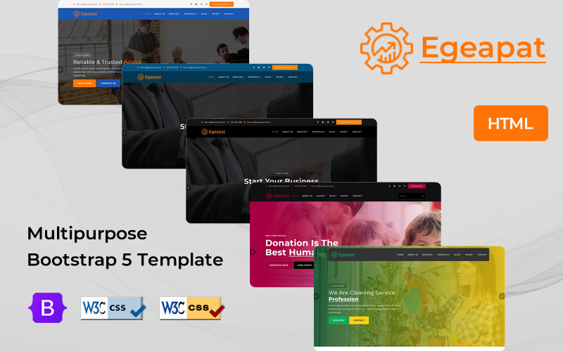 Egeapat - Multipurpose HTML Template Website Template