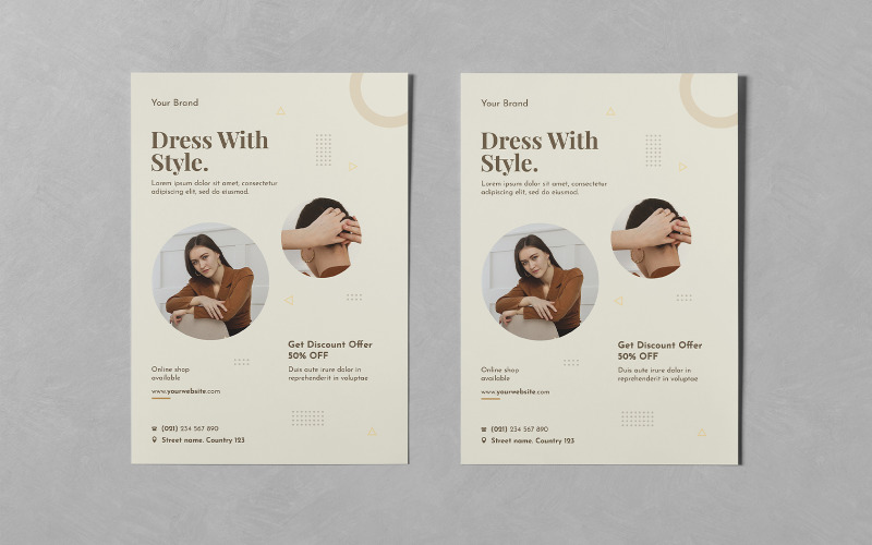 Fashion Flyer PSD Templates Corporate Identity