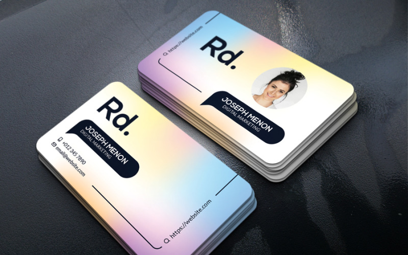 Digital Marketing Business Card Template - 03 Corporate Identity
