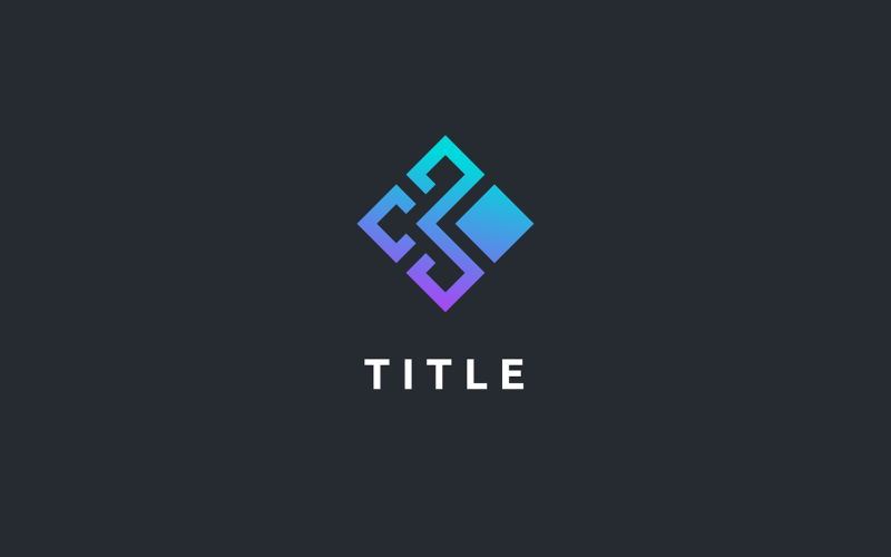 Geometrical Angular Layer Cube Fintech Blockchain Logo Logo Template