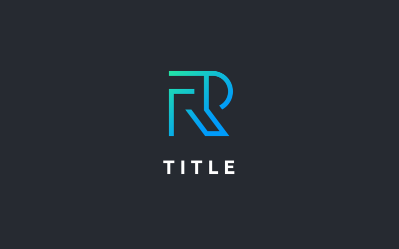 Geometrical Angular RF Tech Business Law Logo Logo Template