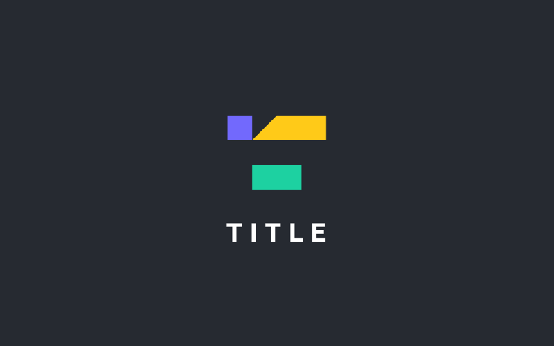 Geometrical Angular T Playful Tech Fintech Logo Logo Template