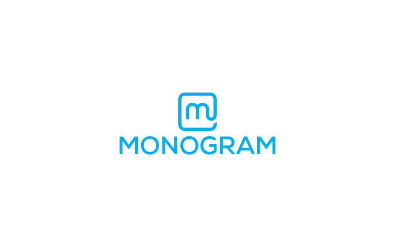 Monogram M letter logo design template Logo Template