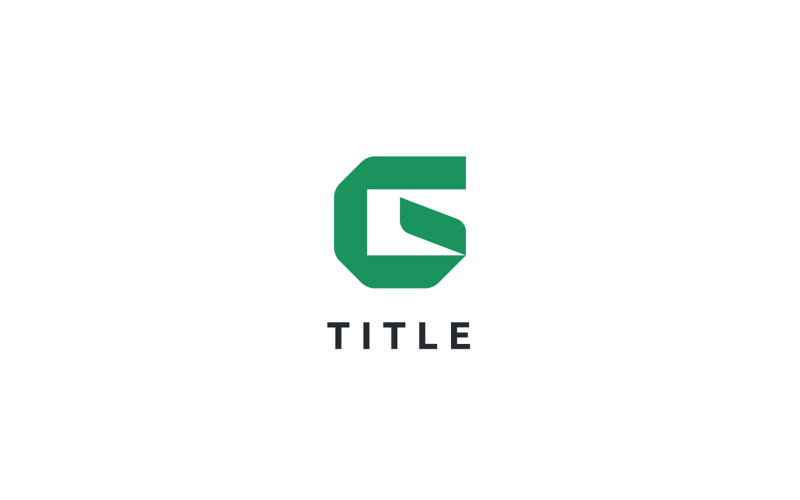 Geometrical Diverse Soft Eco G Leaf Monogram Logo Logo Template