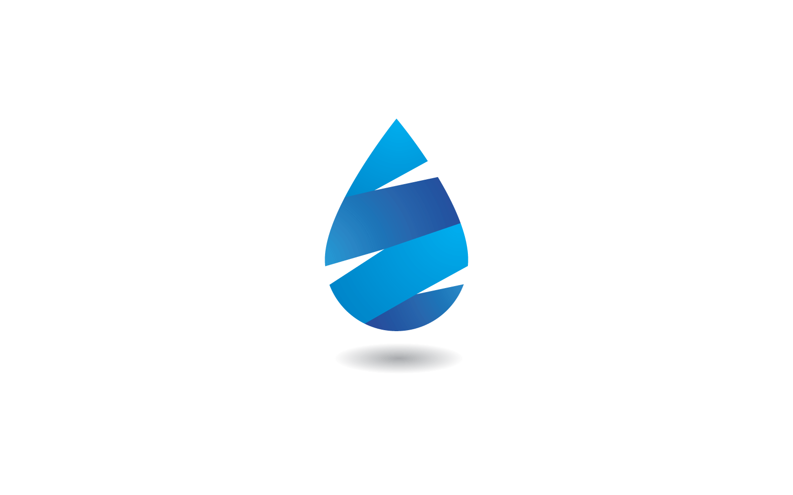 Illustration Of Water Drop Logo Vector Design