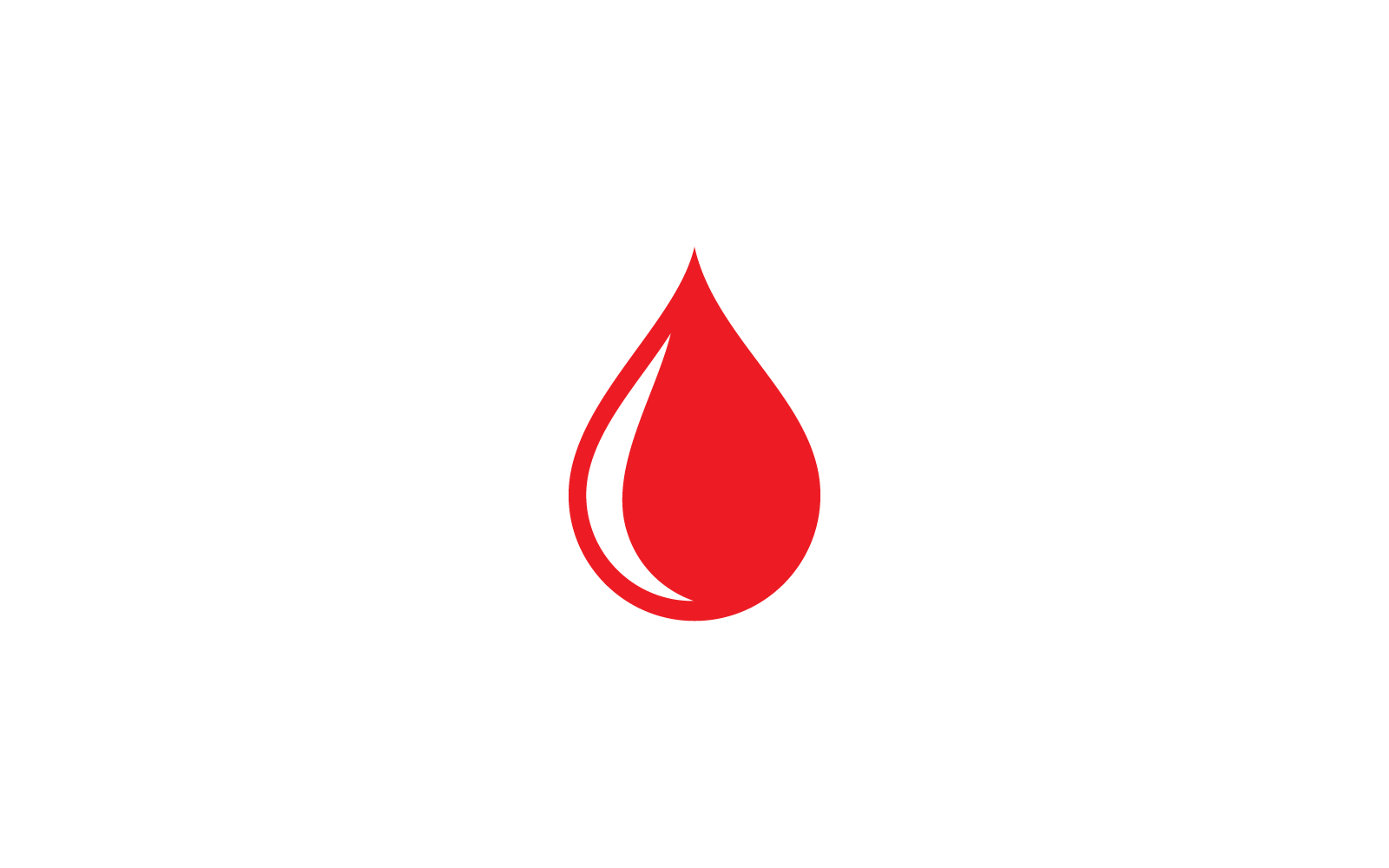 Illustrazione del modello vettoriale del logo del sangue