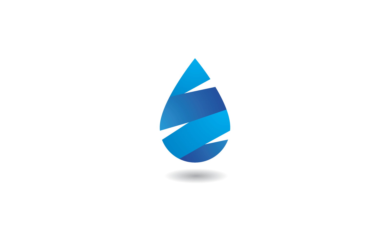 Illusztráció Vízcsepp Logo Vector Design