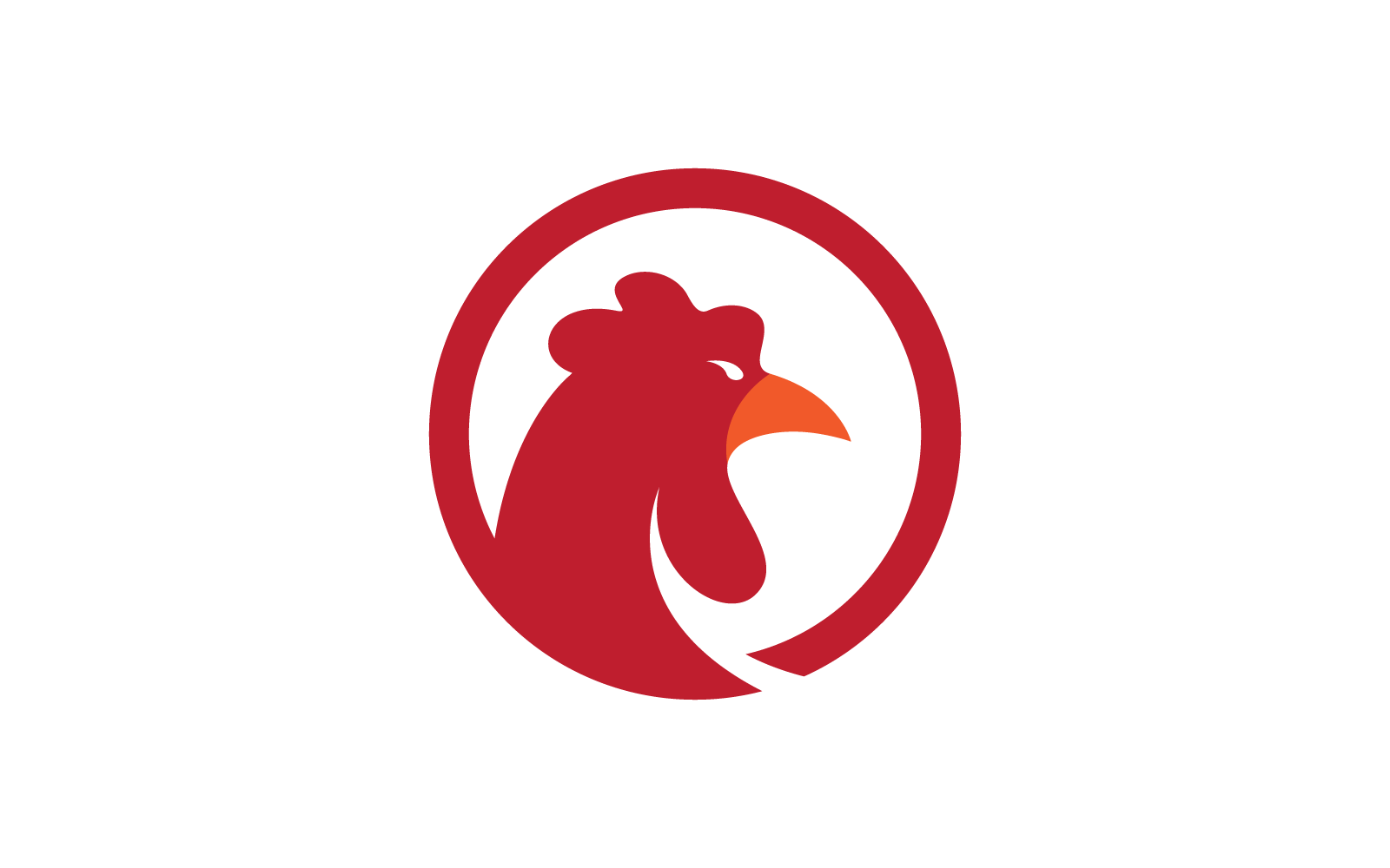 Ilustración de vector de plantilla de logotipo de gallo