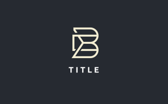 Luxury Diverse BC B Golden Monogram Logo