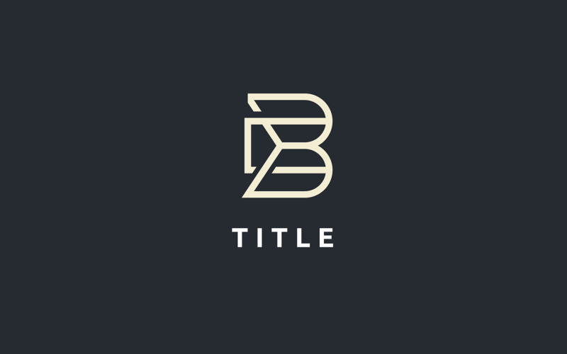 Luxury Diverse BC B Golden Monogram Logo Logo Template