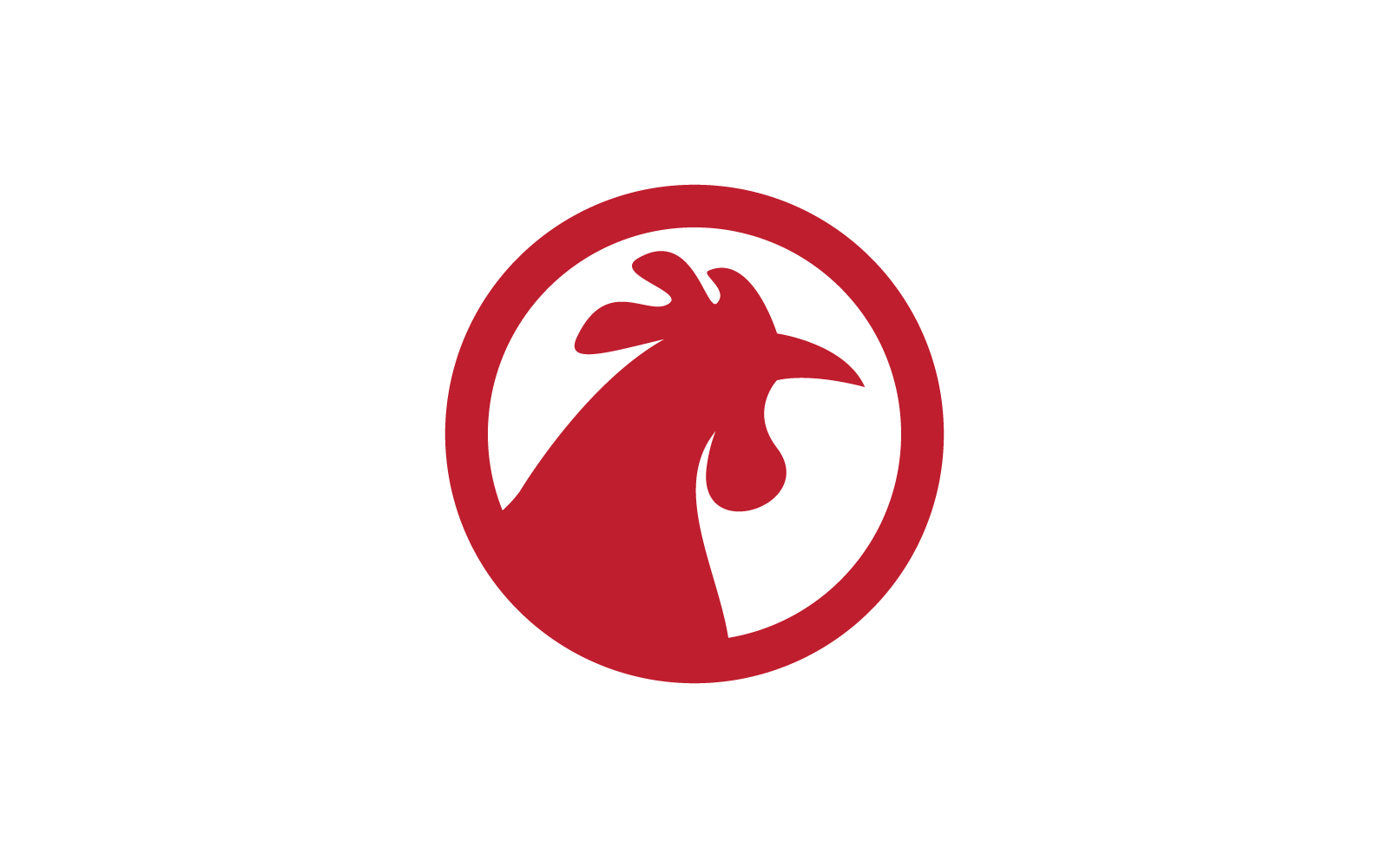 Rooster Head In Circle Logo Design Logo Template