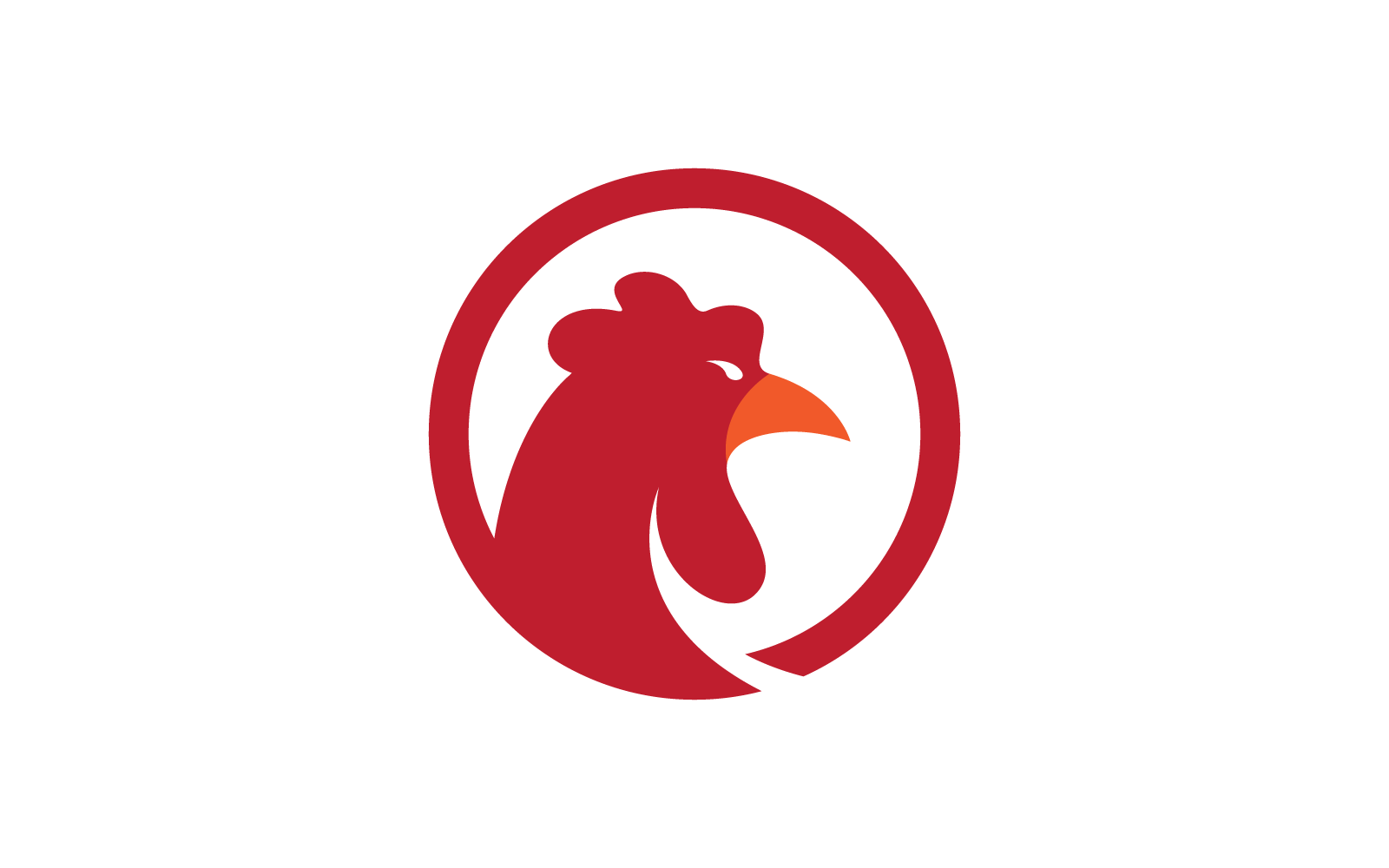 Rooster Logo Template Vector Illustration