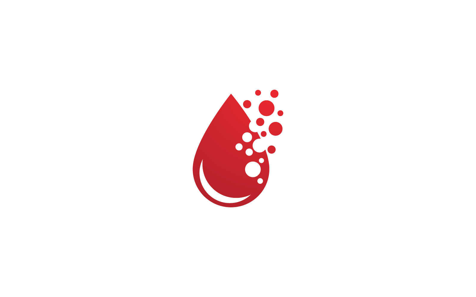 Szablon wektor ilustracja logo czerwonej krwi