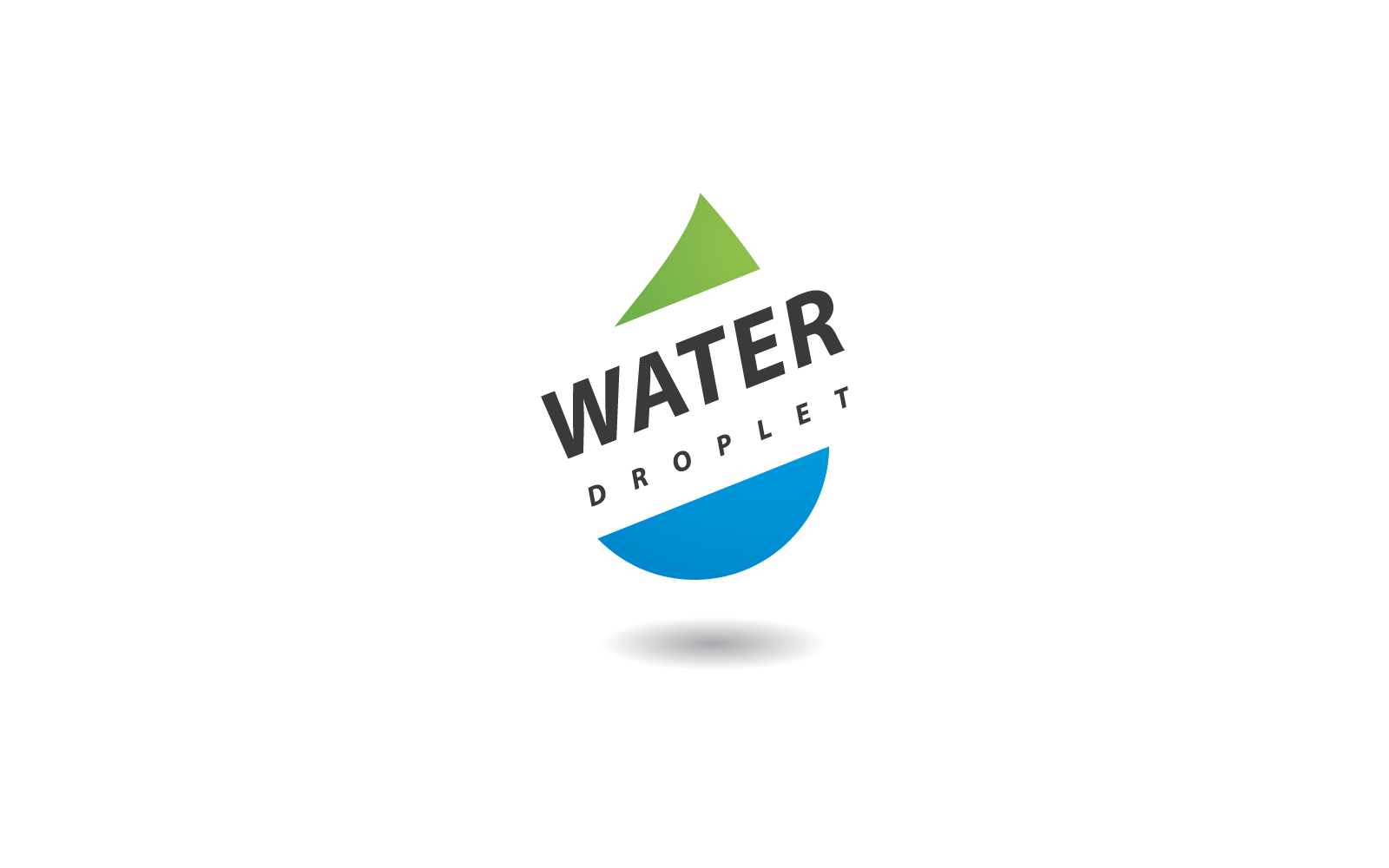 Vector de logotipo de ilustración de gota de agua