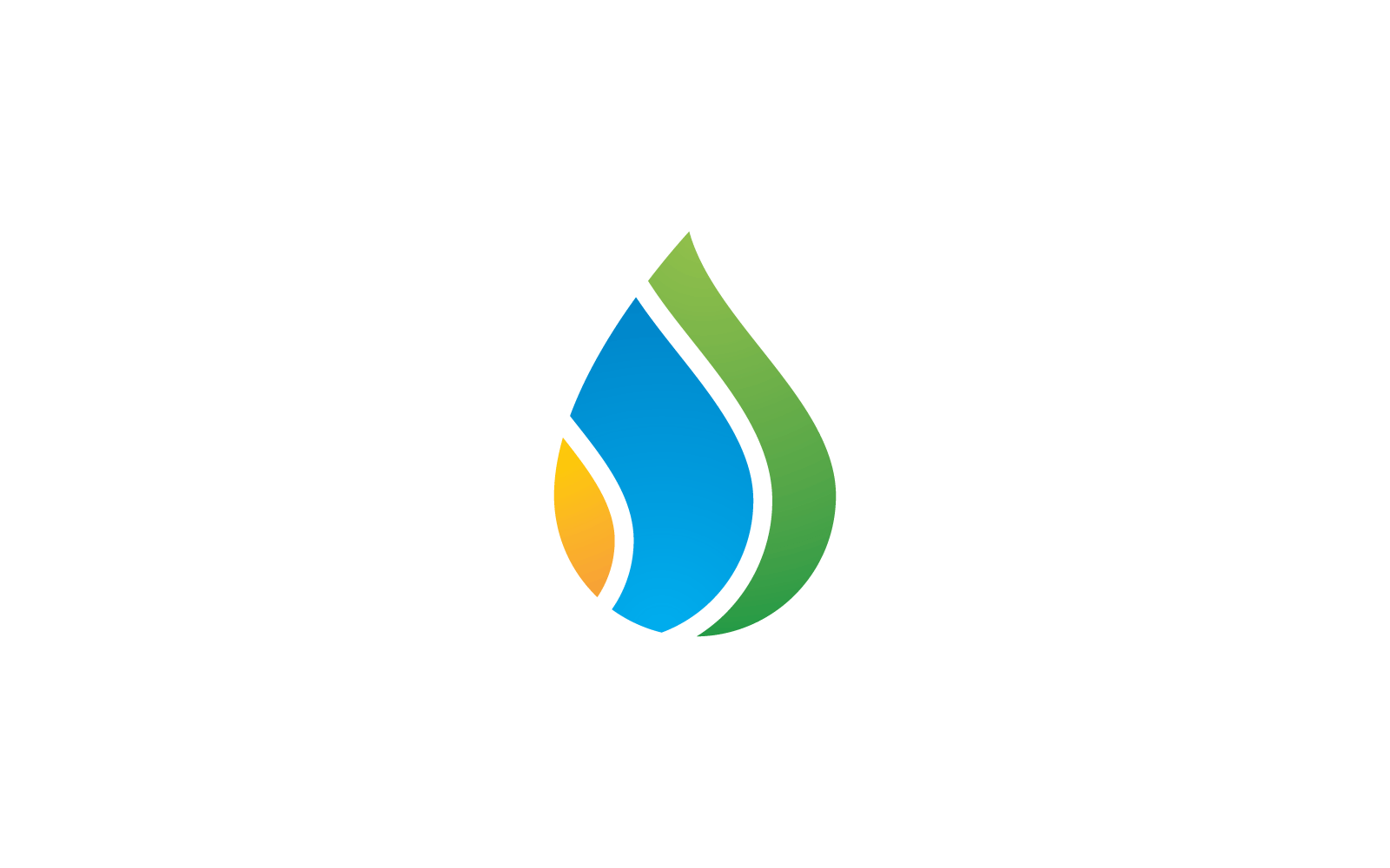 Water Drop Illustration Logo Vector Design