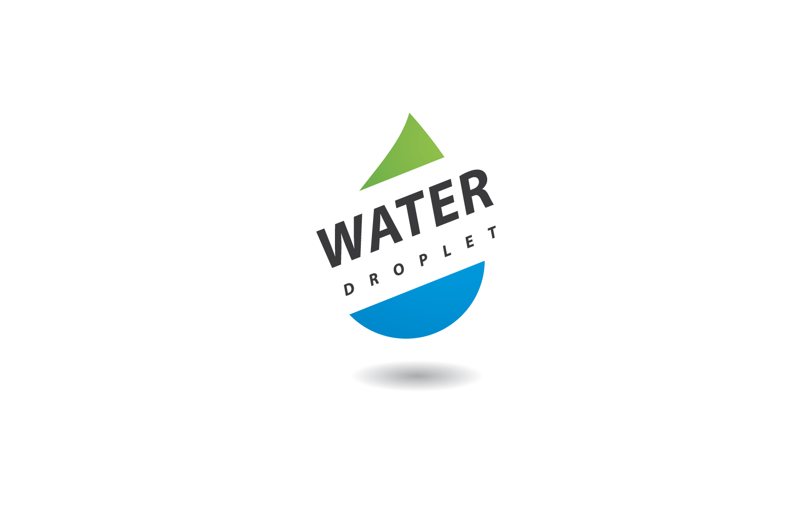 Water Droplet Illustration Logo Vector