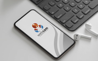 Webcam Secure Technology Logo Template
