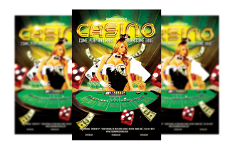 Casino Flyer Template Design #3