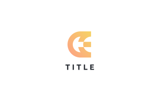 Geometrical Diverse E Tech Shade Monogram Logo