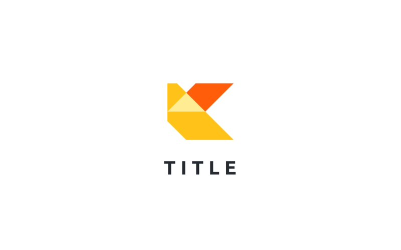 Geometrical Diverse K Overlap Flat Monogram Logo Logo Template