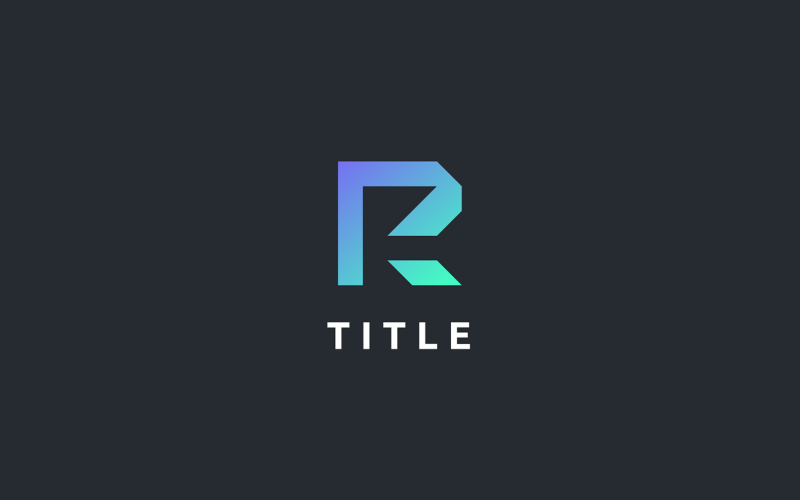 Geometrical Diverse R RP Tech Monogram Logo Logo Template