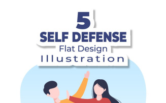 5 Self Defense Practice Illustration