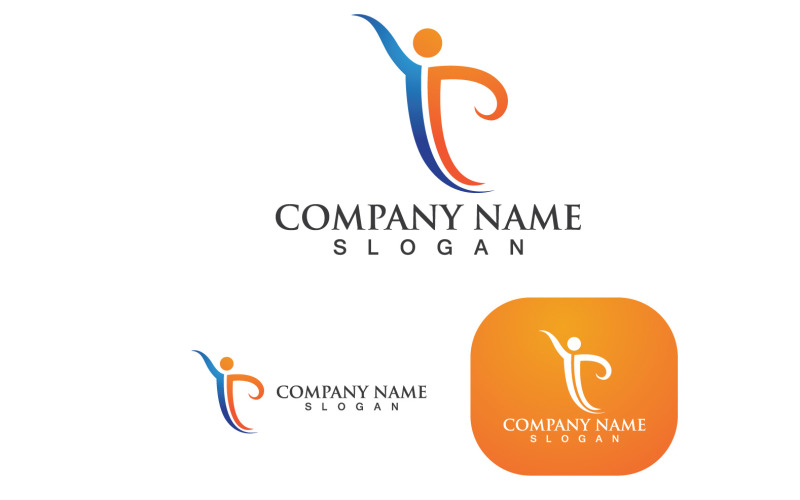 Healthy Life People Logo And Symbol Vector V13 Logo Template