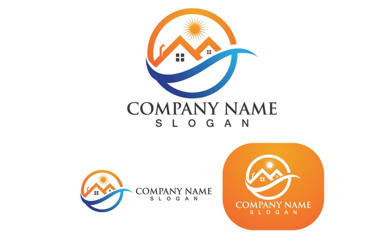 Home And Building Logo And Symbol V19 Logo Template