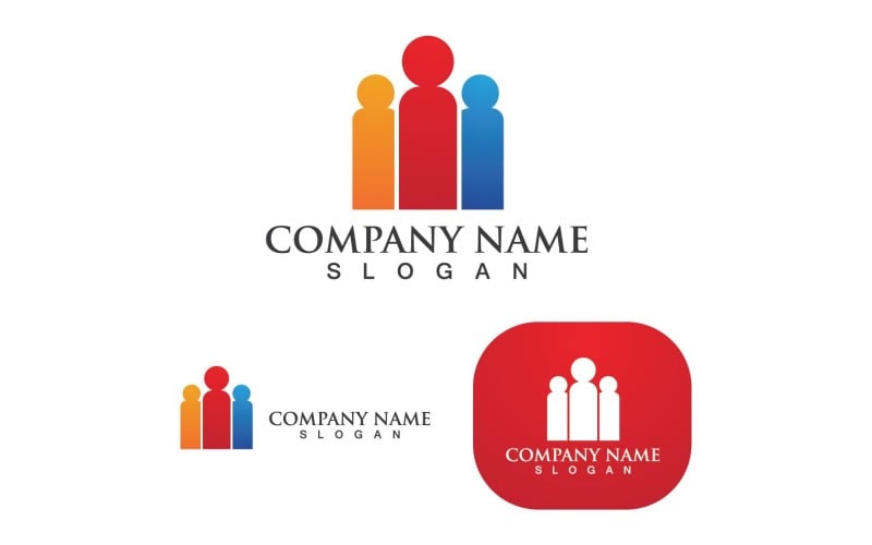 Group People Community Team logo V3 Logo Template