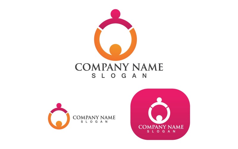 Group People Community Team logo V6 Logo Template