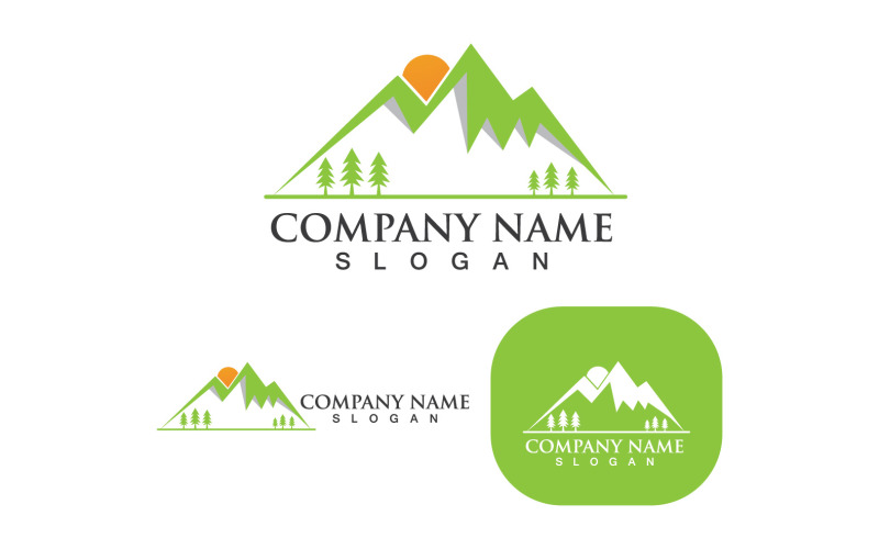 Mountain Logo Vector Illustration Design V2 Logo Template